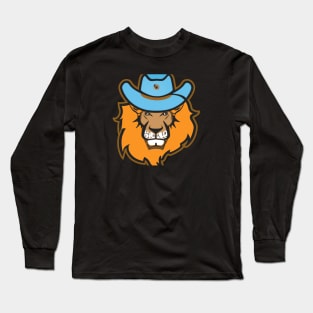 funny cow boy lion Long Sleeve T-Shirt